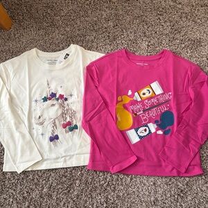 Unicorn & Art Design Long Sleeve Tees for Kids